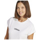Adidas Γυναικεία κοντομάνικη μπλούζα Essentials Linear Single Jersey Tee Adidas Γυναικεία κοντομάνικη μπλούζα Essentials Linear Single Jersey Tee